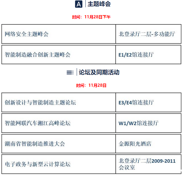 2018中国（长沙）网络安全·智能制造大会三天的日程安排