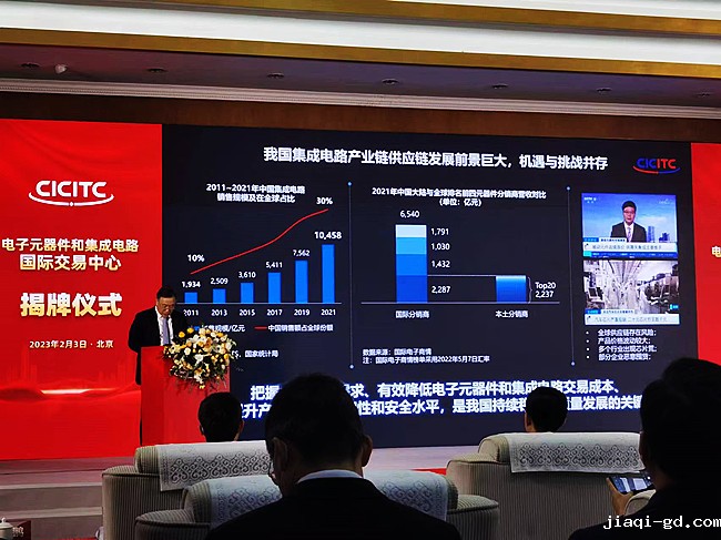 元器件和集成电路交易中心揭牌仪式